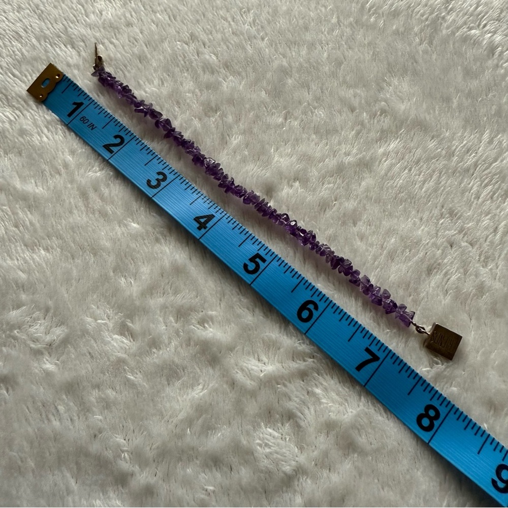 Amethyst Chip Bracelet with Sterling Friends Clasp - Picture 4 of 4